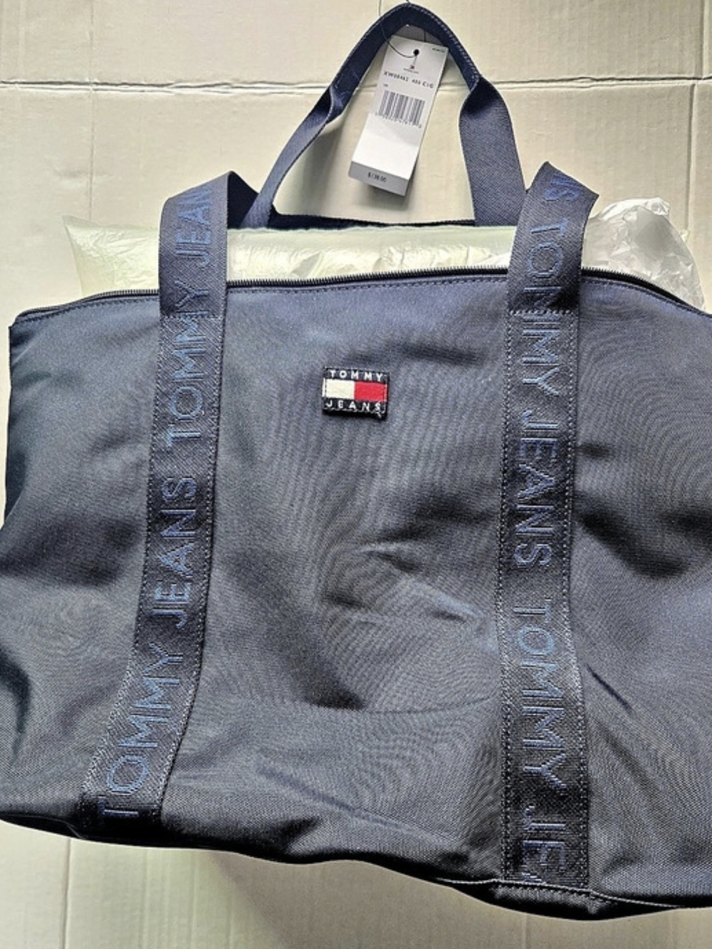 Tommy Jeans Logo Travel Tote in Blue NWT